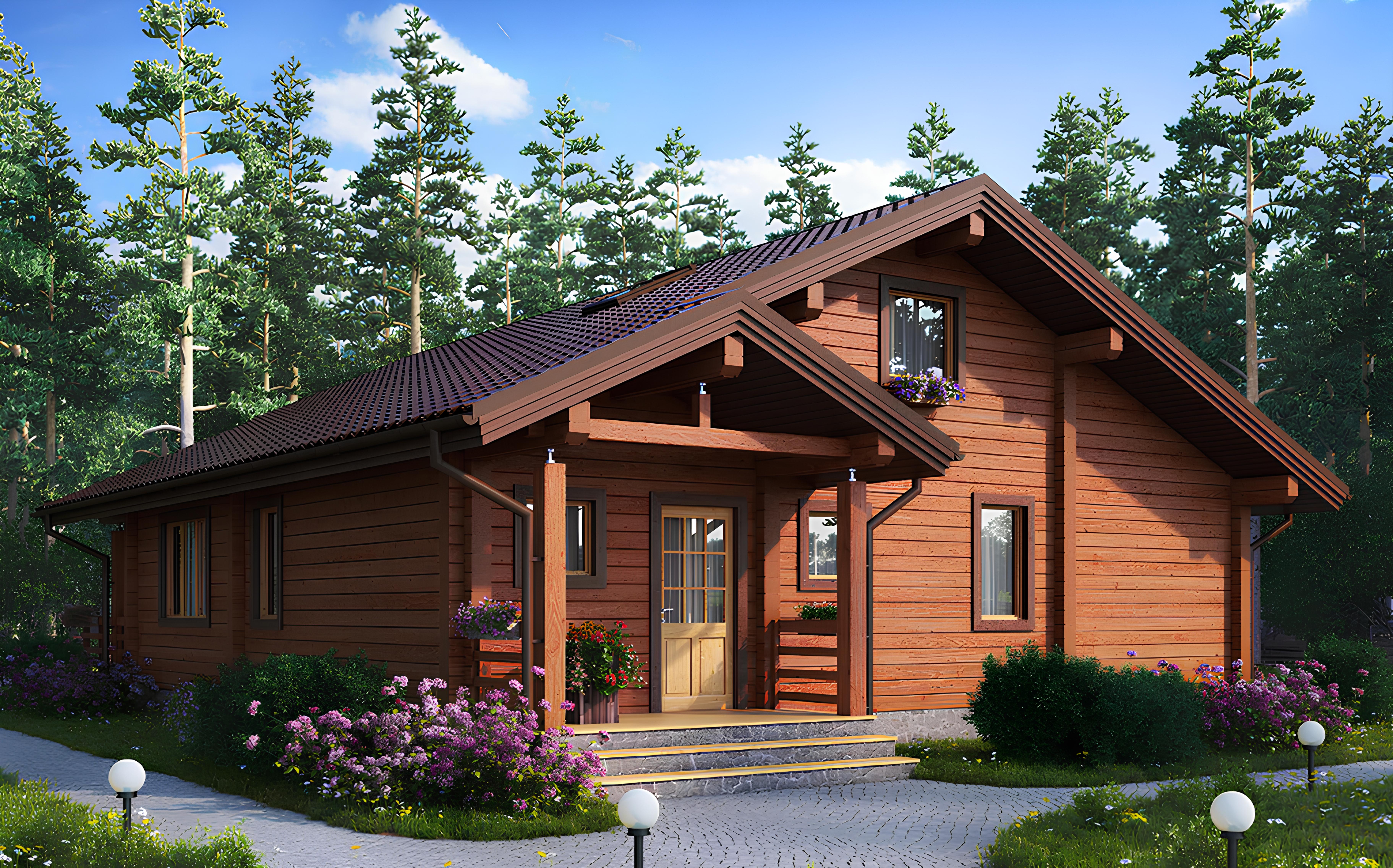 Дом из профилированного бруса VZ-372